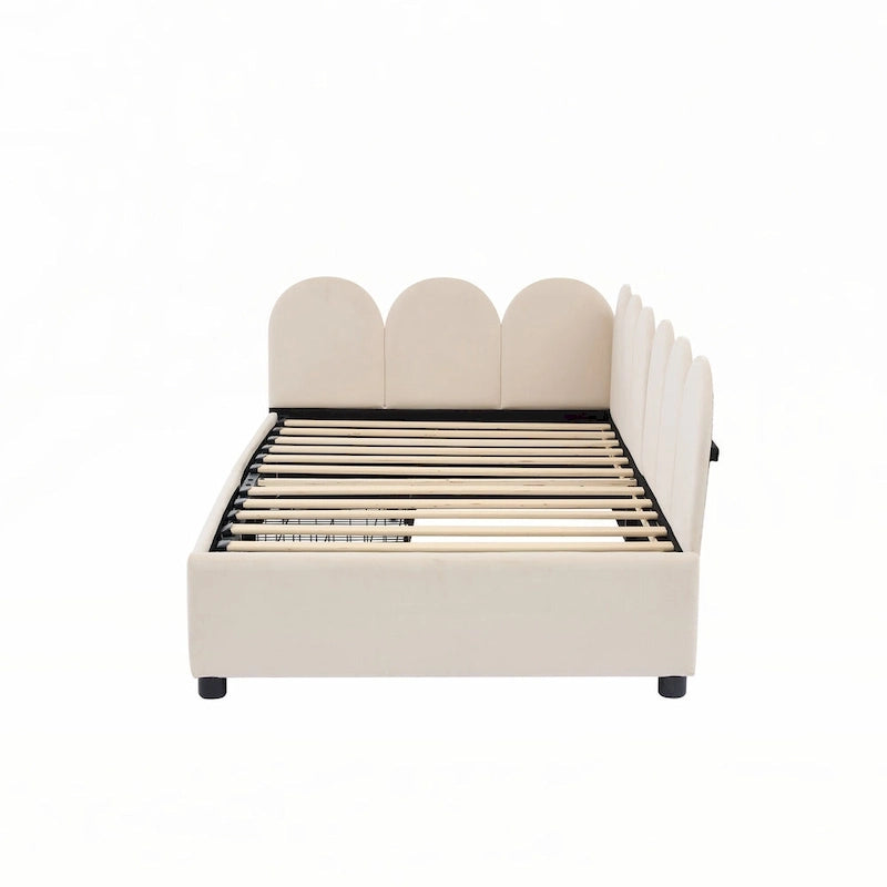 Twin size Upholstered Daybed with 2 Drawers