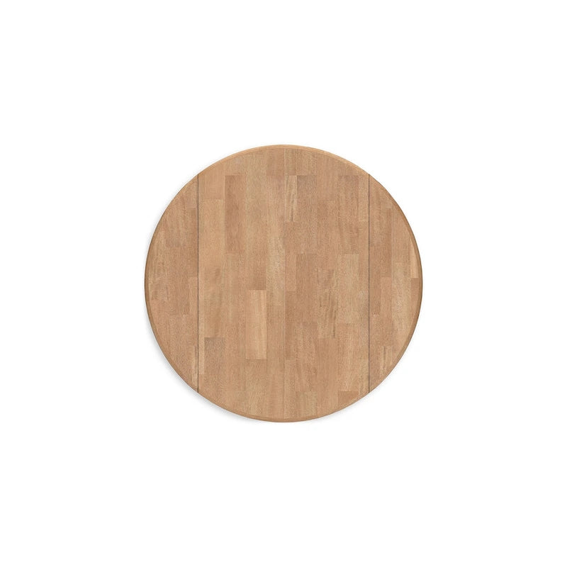 Dining Table, Extendable 26-42 Inch, Dark Blue, Wood, 2 Leaves