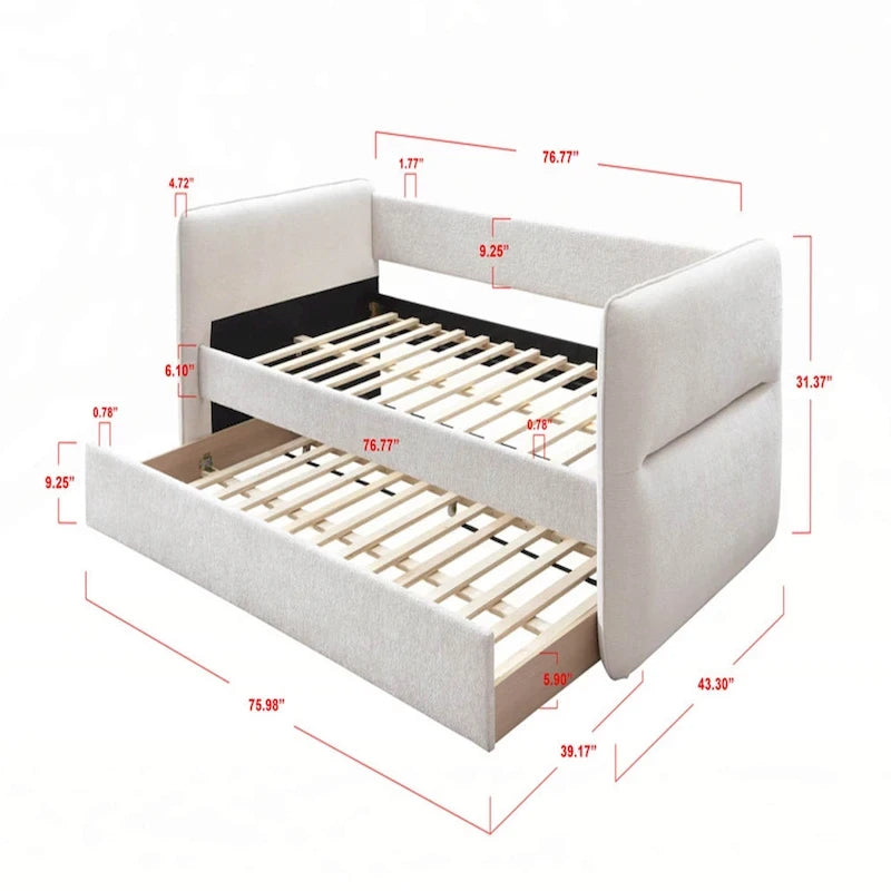 Luxurious 1pc Modern Daybed