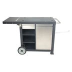 Razor Universal Rolling Prep Cart for Portable Outdoor Griddle and Grills, Black - 52.8