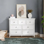 Cómoda Horizontal Moderna de 7 Gavetas para Sala de Estar
