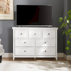 Cómoda Horizontal Moderna de 7 Gavetas para Sala de Estar