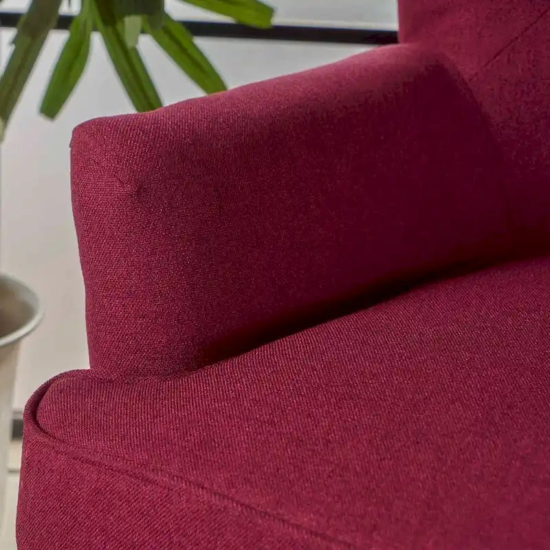 Tufted Fabric Club Chair by