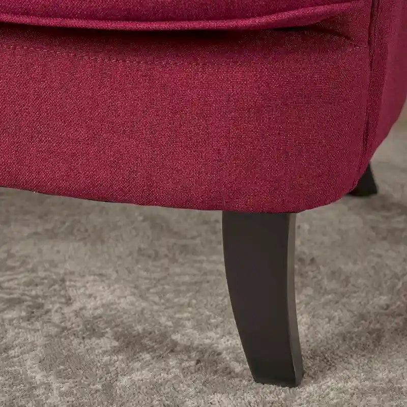 Tufted Fabric Club Chair by