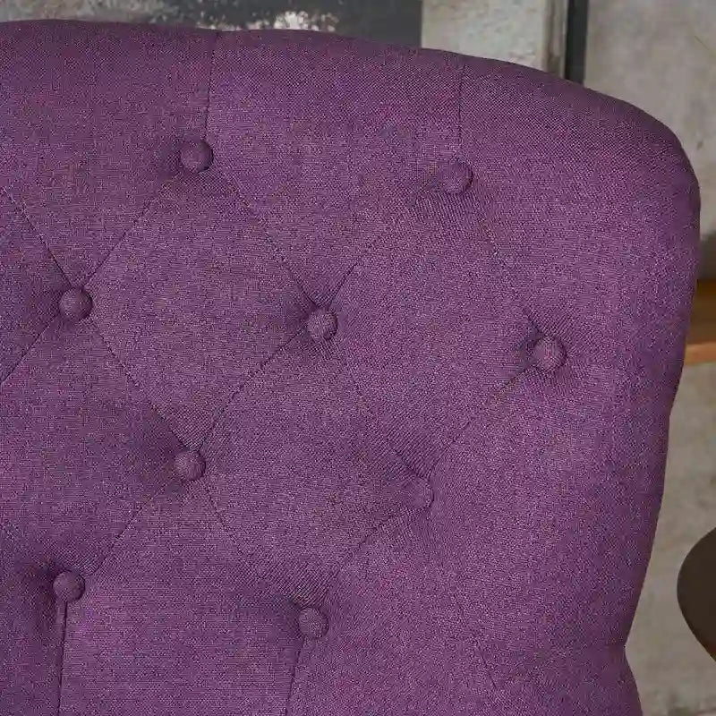 Tufted Fabric Club Chair by