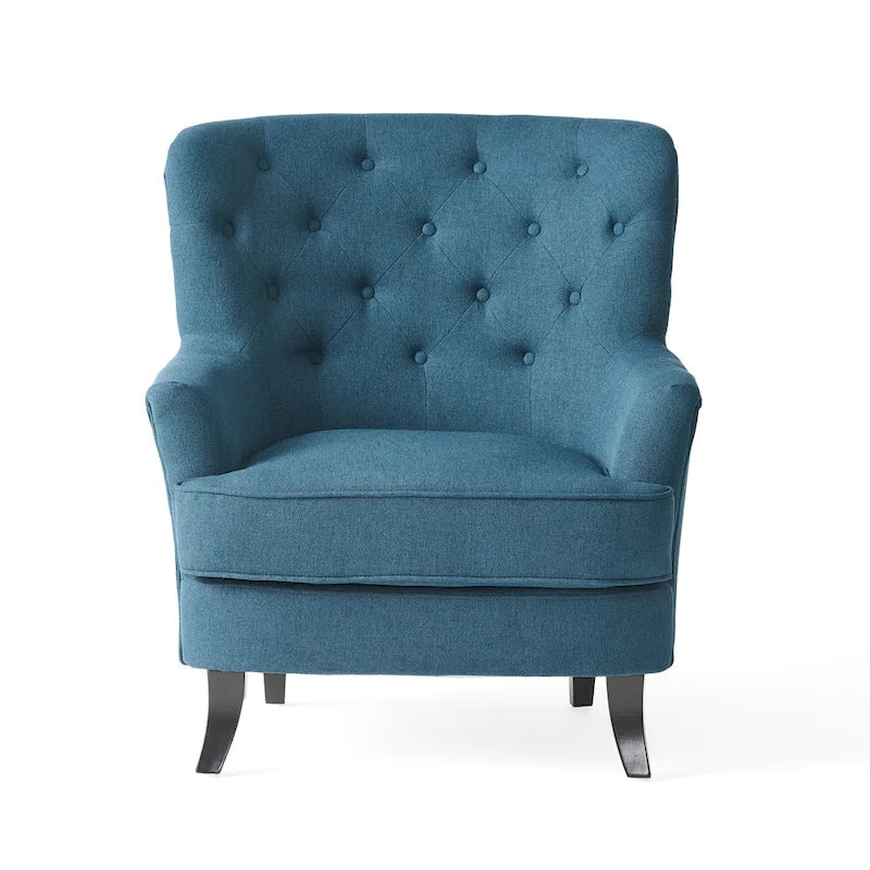 Tufted Fabric Club Chair by