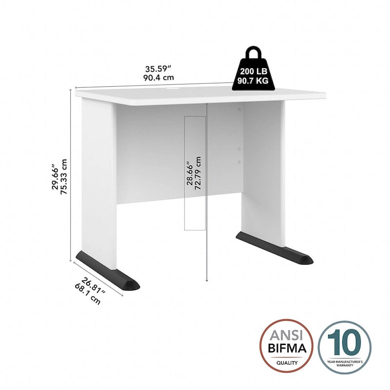 36W Small Computer Desk by