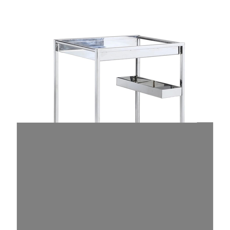 Contemporary All Metal Tea Cart - N/A