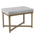 Velvet Tufted Ottoman
