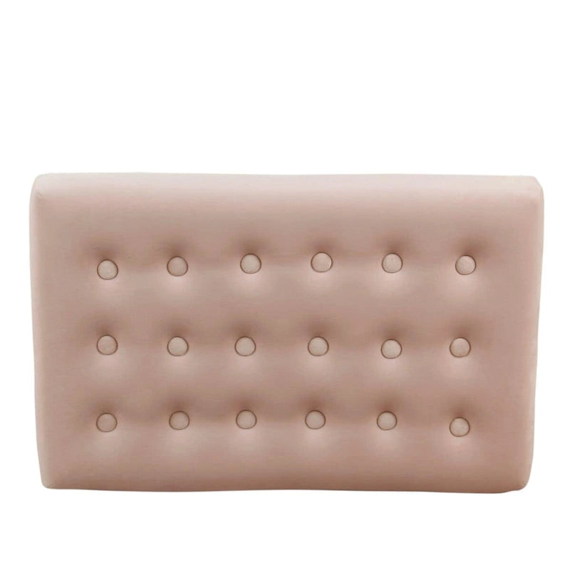 Velvet Tufted Ottoman