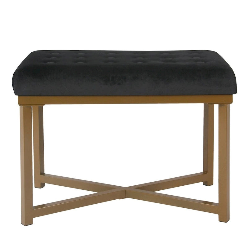 Velvet Tufted Ottoman