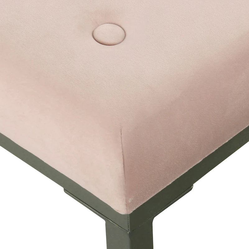 Velvet Tufted Ottoman
