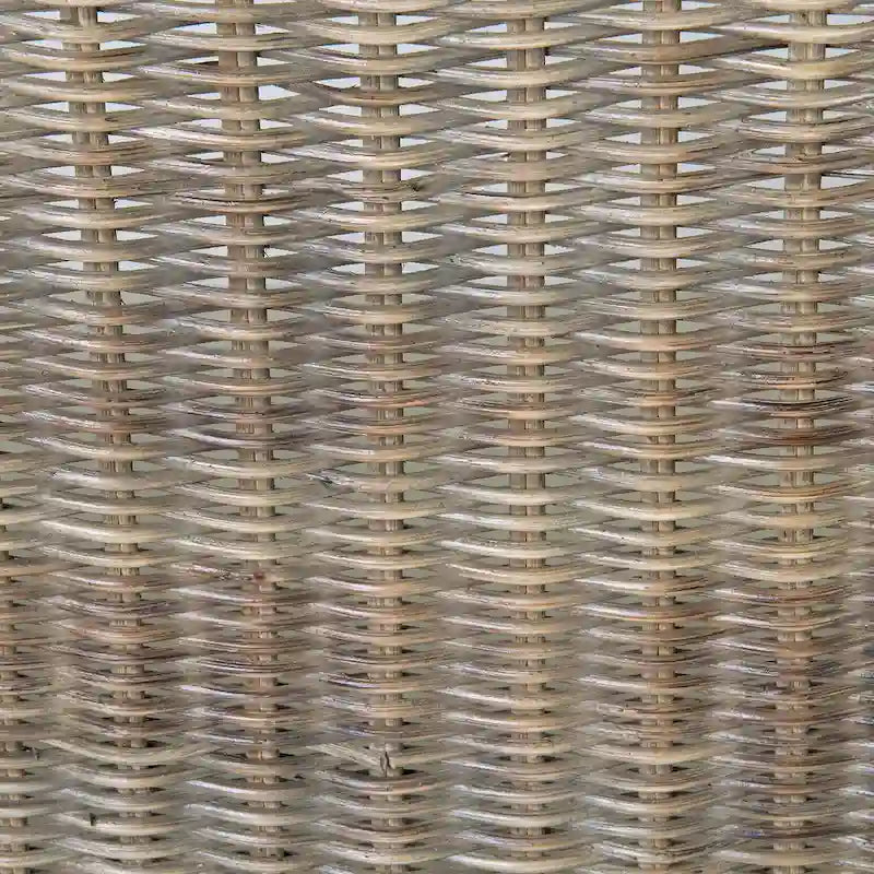 Natural Rattan Cushioned Dining Accent Chair by