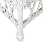 Cadeira de Jantar de Destaque em Rattan Natural com Almofada e Braços Inclinados
