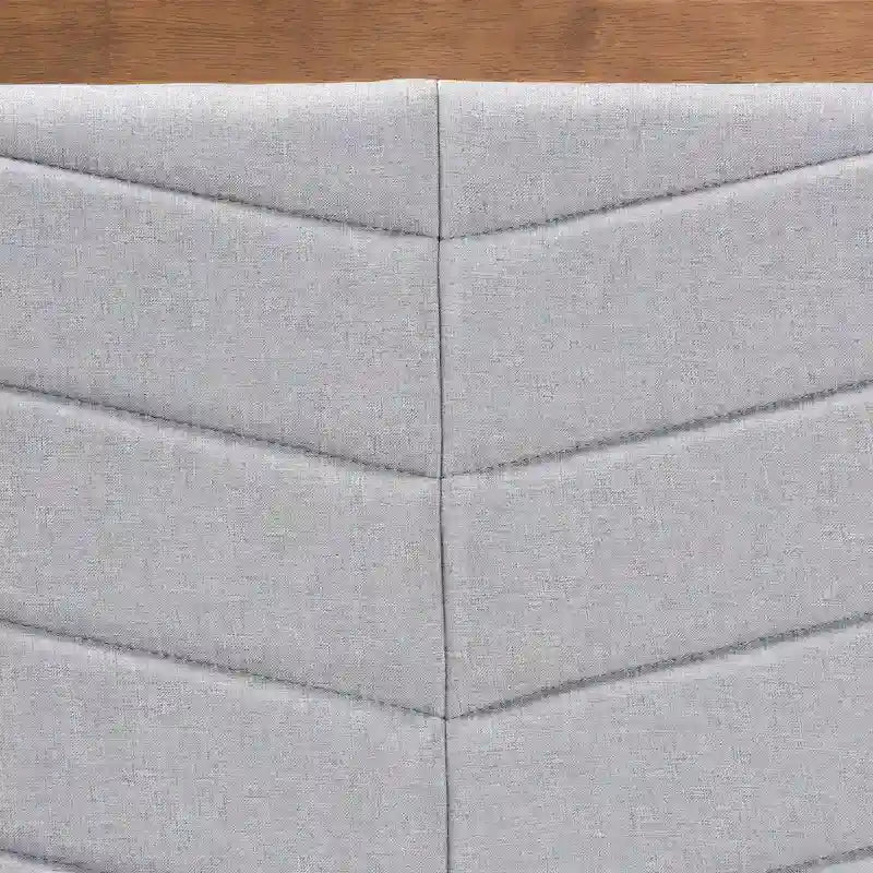 Modern and Contemporary Wood Headboard -Light Grey