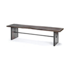 Ledger I Brown Solid Wood w/ Live-Edge Dining Bench - 70W x 17D x 18H