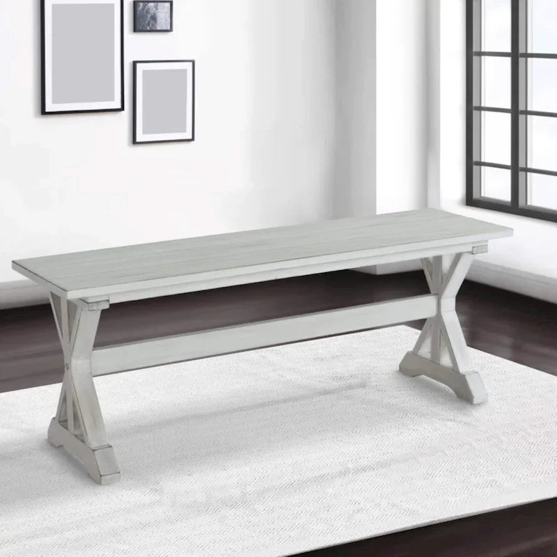 Backless Wood Dining Bench