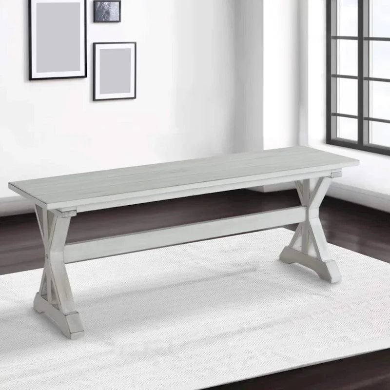 Backless Wood Dining Bench