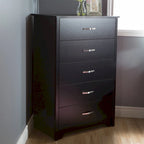 Cómoda de 5 Gavetas para Quarto, Estilo Transicional