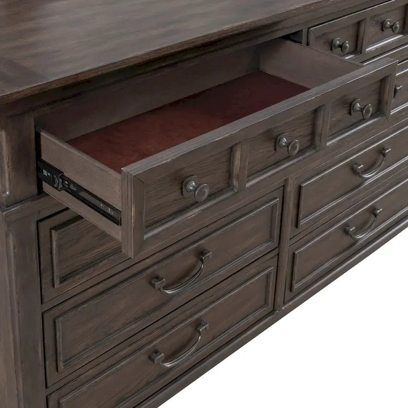 Brown 8 Drawer Dresser