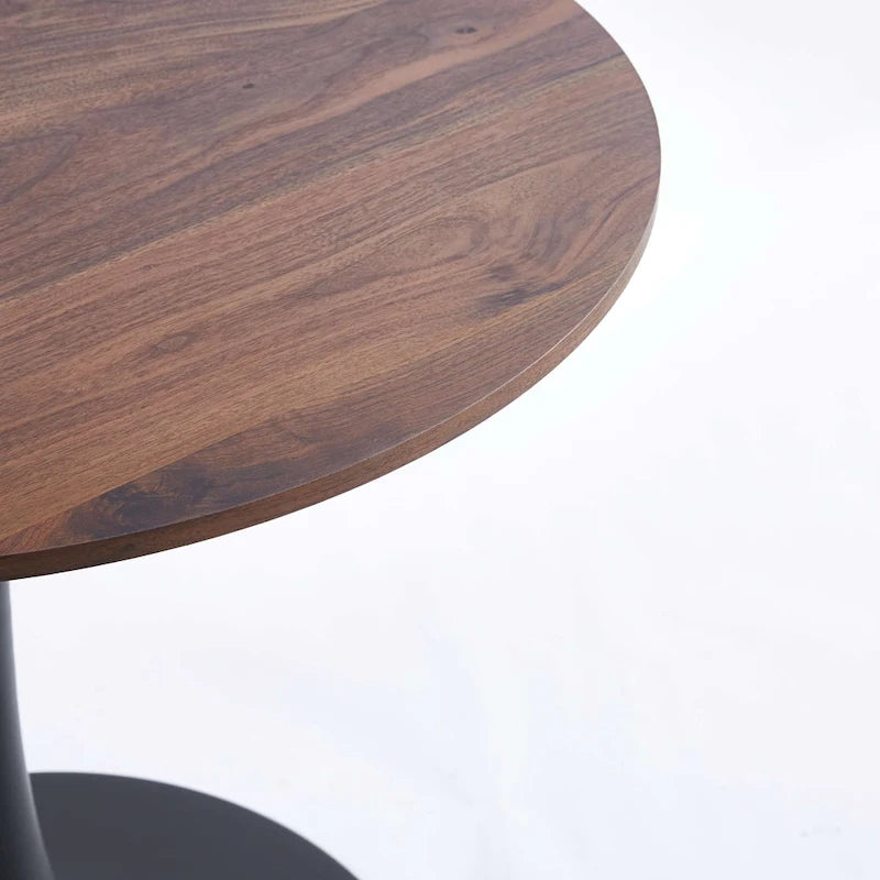 31.5Tulip Dining Table for 2-4 people With Round Mdf Table Top, Pedestal Dining Table, End Table Leisure Coffee Table