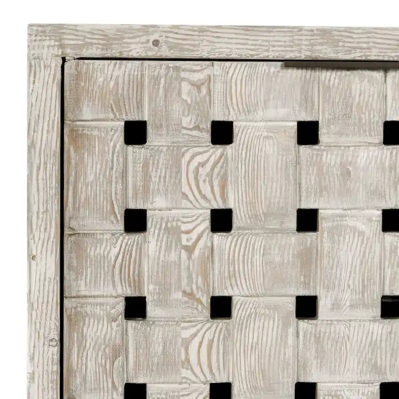 4-Door Reclaimed Pine Wood Buffet Sideboard