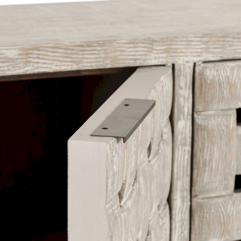 4-Door Reclaimed Pine Wood Buffet Sideboard