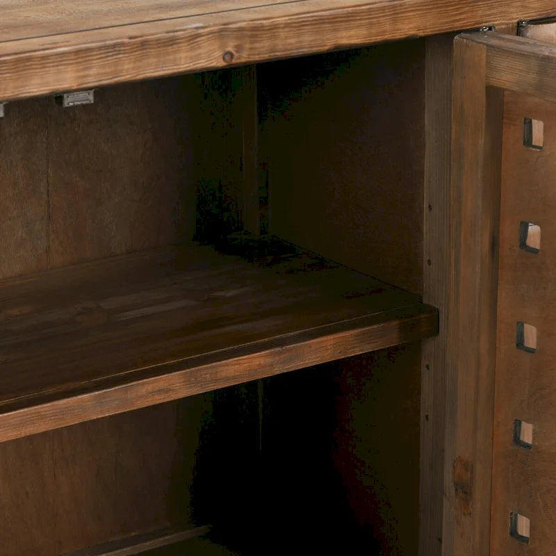 4-Door Reclaimed Pine Wood Buffet Sideboard