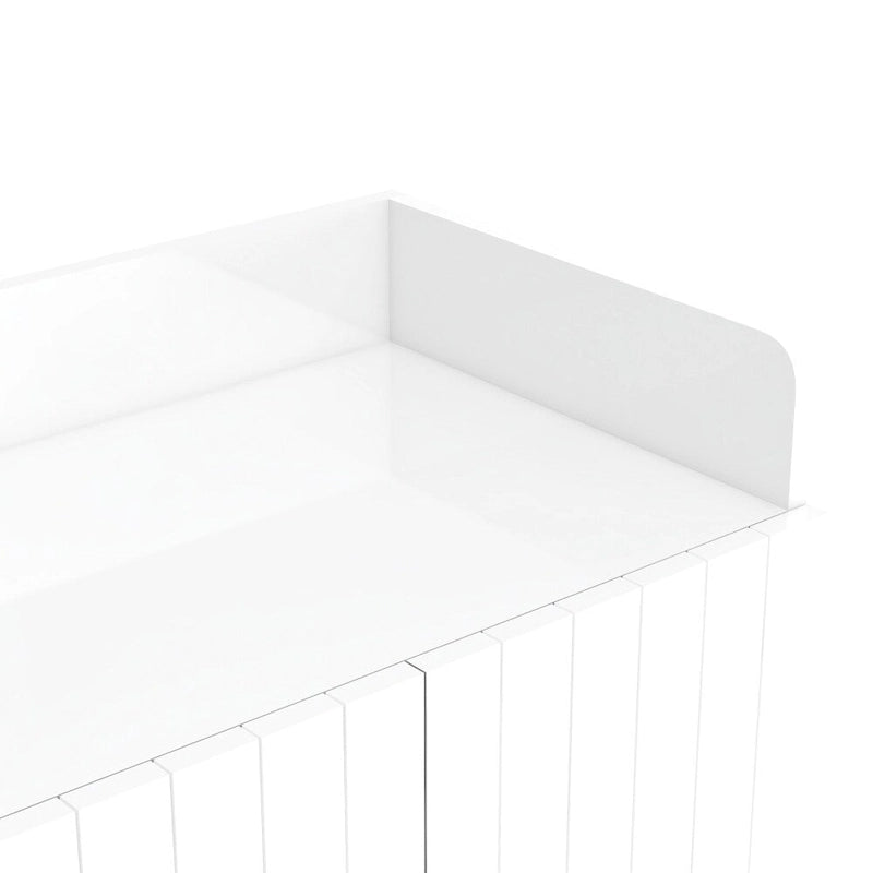 Wooden Modern Shoe Cabinet with Doors and Adjustable Shelves