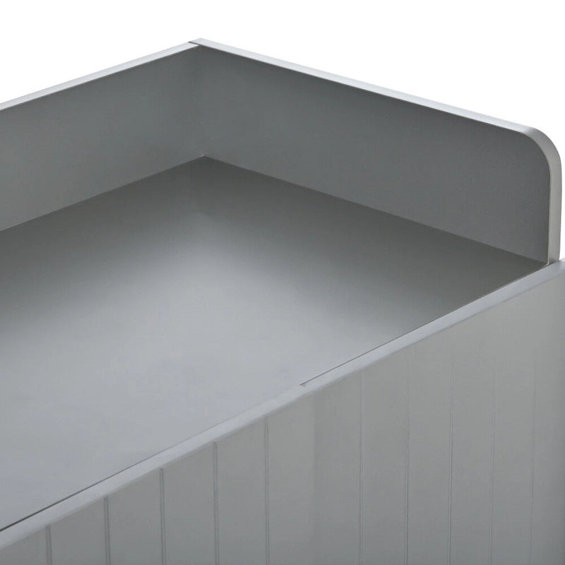 Wooden Modern Shoe Cabinet with Doors and Adjustable Shelves