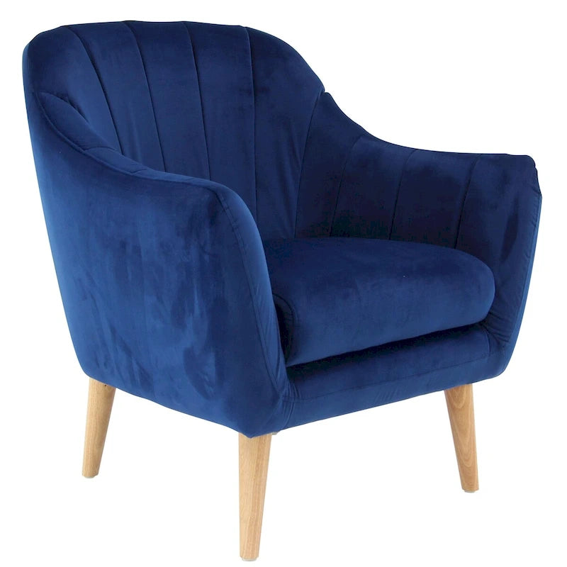 Polyester Living Room Accent Chair - Black, Blue, or Yellow