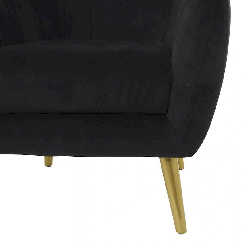 Polyester Living Room Accent Chair - Black, Blue, or Yellow