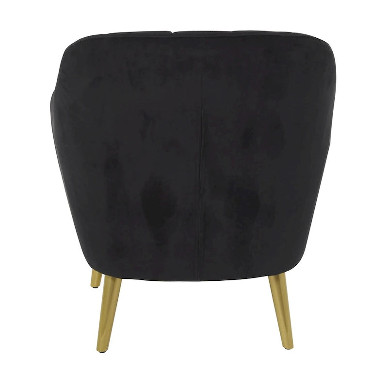 Polyester Living Room Accent Chair - Black, Blue, or Yellow