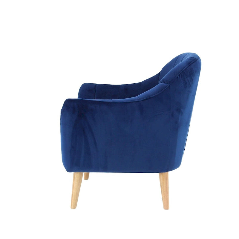 Polyester Living Room Accent Chair - Black, Blue, or Yellow