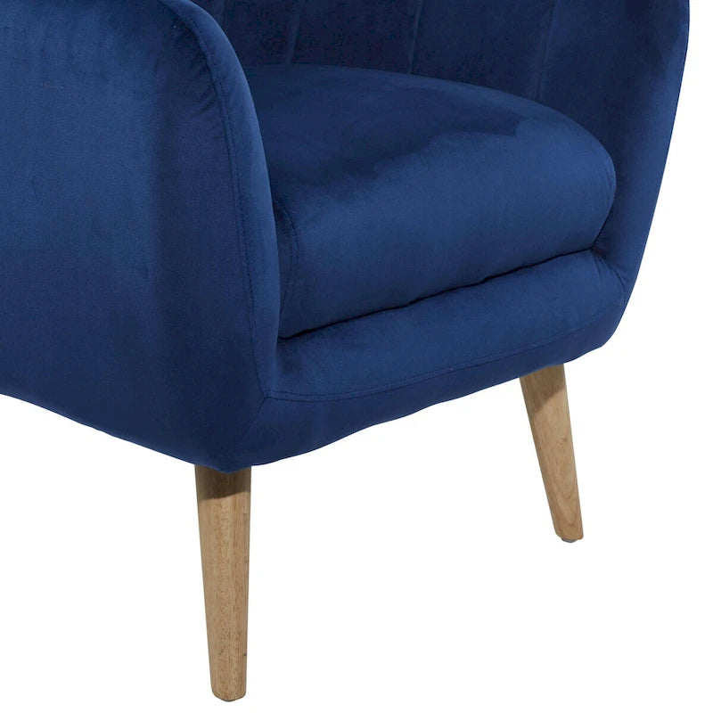 Polyester Living Room Accent Chair - Black, Blue, or Yellow