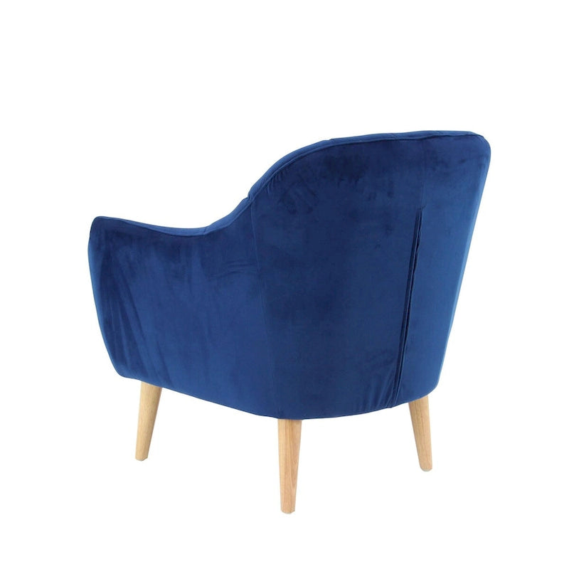 Polyester Living Room Accent Chair - Black, Blue, or Yellow