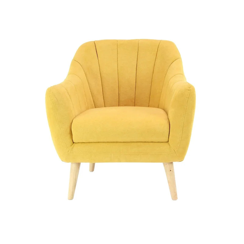 Polyester Living Room Accent Chair - Black, Blue, or Yellow