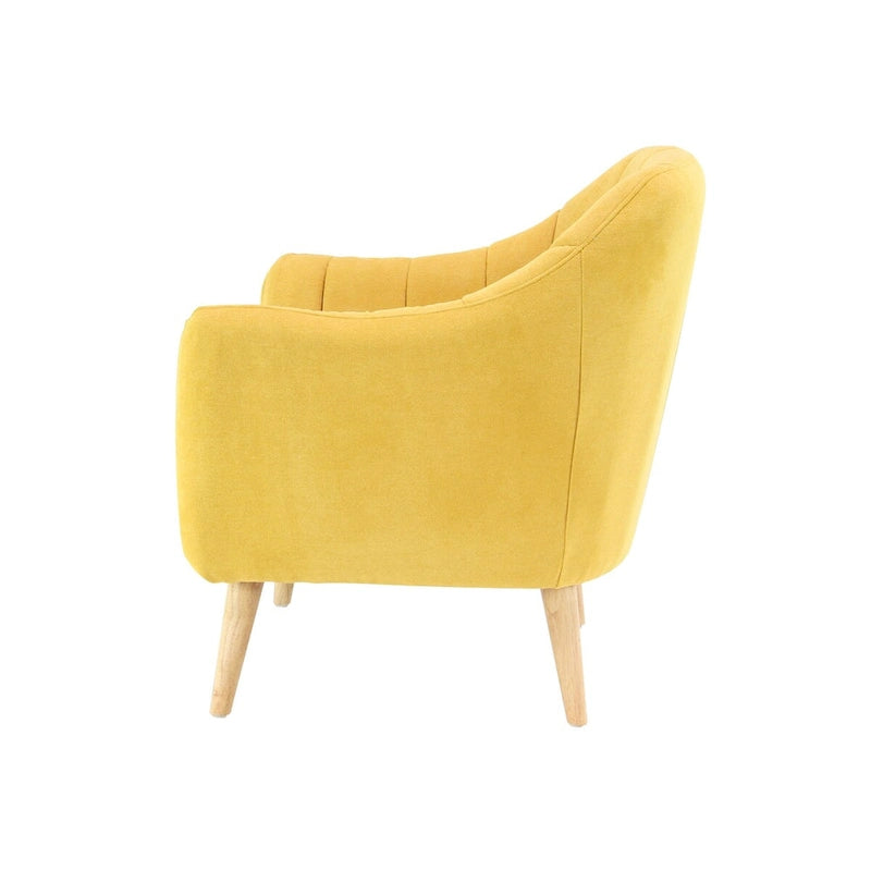 Polyester Living Room Accent Chair - Black, Blue, or Yellow