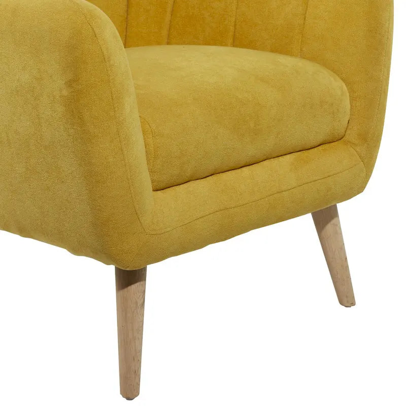 Polyester Living Room Accent Chair - Black, Blue, or Yellow