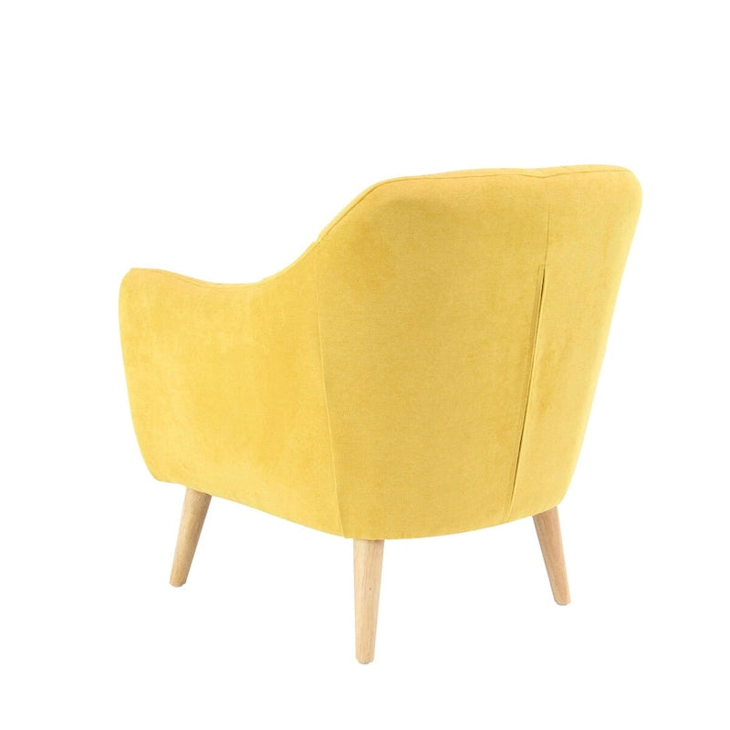 Polyester Living Room Accent Chair - Black, Blue, or Yellow